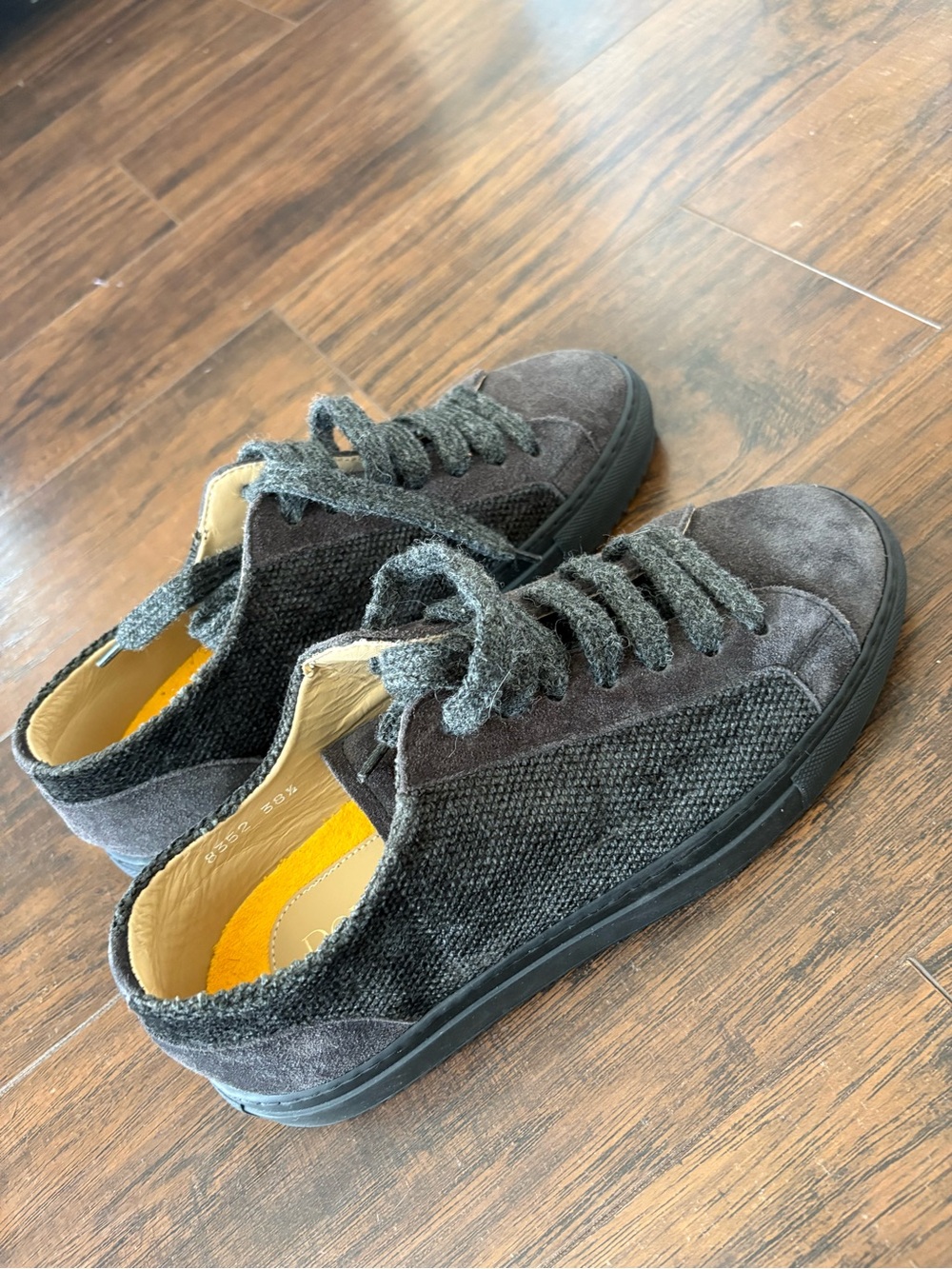 New Doucal’s Sneakers in charcoal gray size 38.5 / US 7.5-8